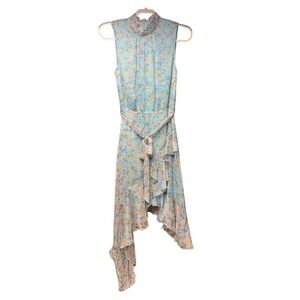 sachin and babi light blue dress Yellow Halter Neck Textured Fitted Mini Dress main image 0